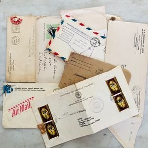 10 0ld/ Vintage/ Antique Envelopes with Postmarks